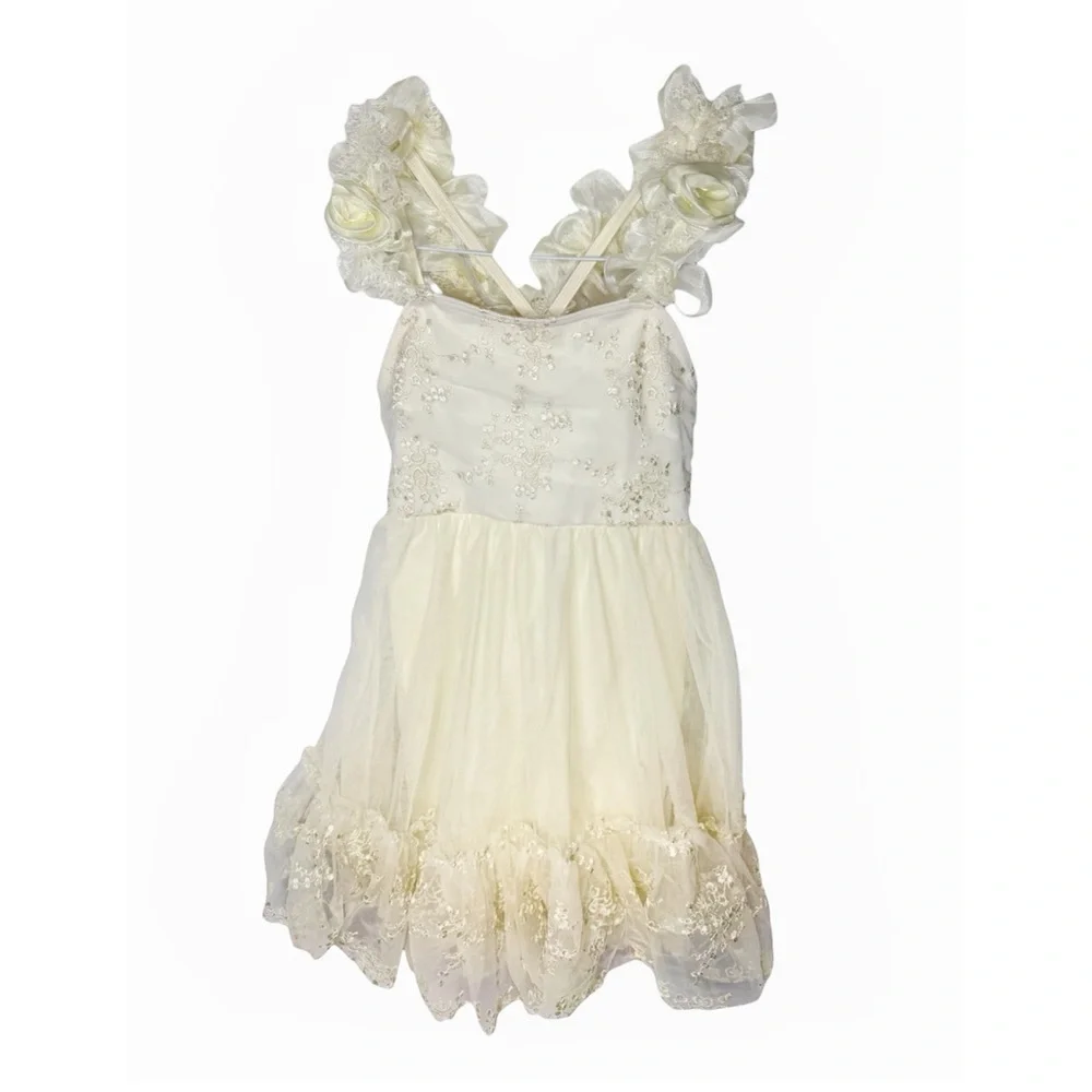 Weissman Showtime Yellow Dance Costume Dress IC Lyrical Contemporary